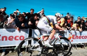 Tadej Pogacar en el Tour de Flandes. © Flanders Classics