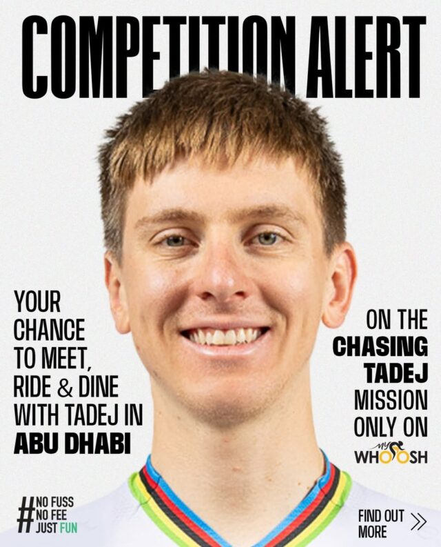 Misión 'Chasing Tadej'. Foto: MyWhoosh Misión 'Chasing Tadej'. Foto: MyWhoosh