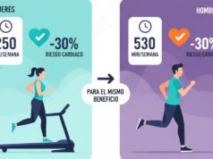 Nuevo estudio sobre ejercicio y corazón: los hombres necesitan casi el doble de actividad física