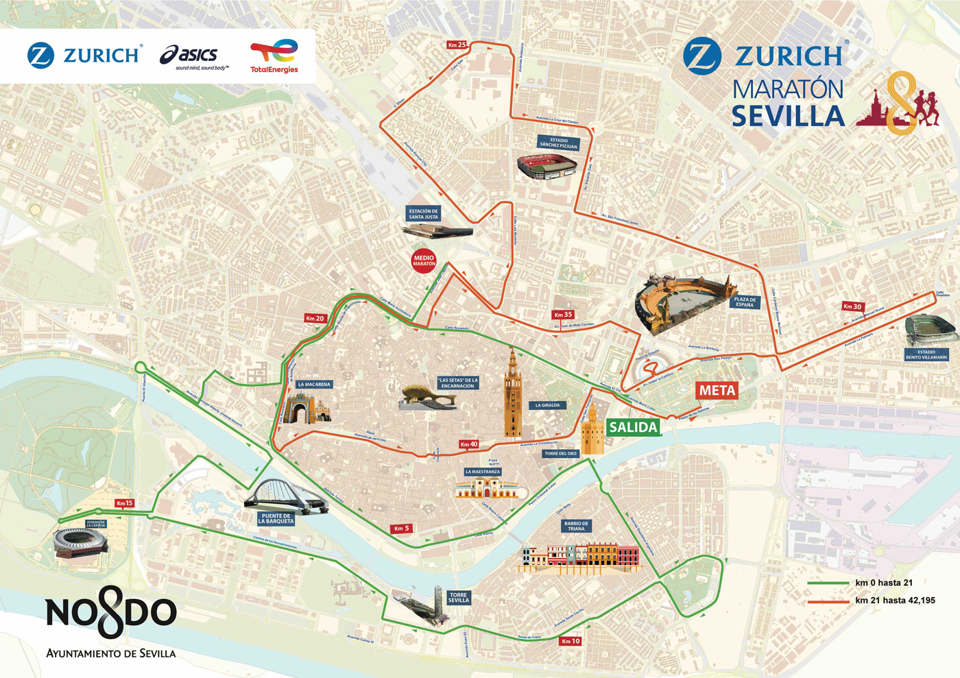 recorrido maraton sevilla 2026
