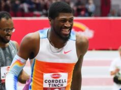 Todoterreno Tinch: 3º del mundo en longitud (8,29) y cuarto de la historia en 110 vallas