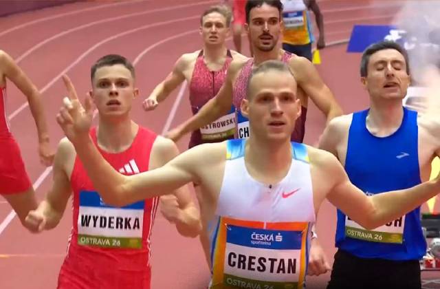 Crestan voló en el 800 en Ostrava