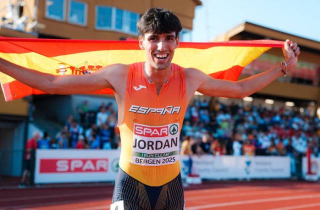 Abel Jordan, en una imagen de archivo con España / RFEA