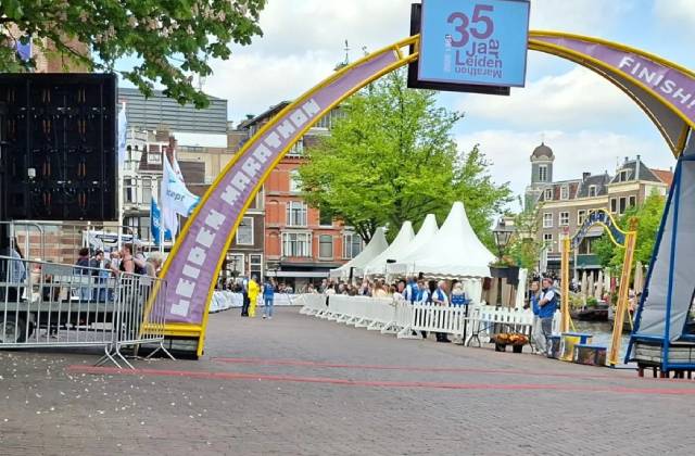 Imagen del Medio Maratón de Leiden, en Países Bajos