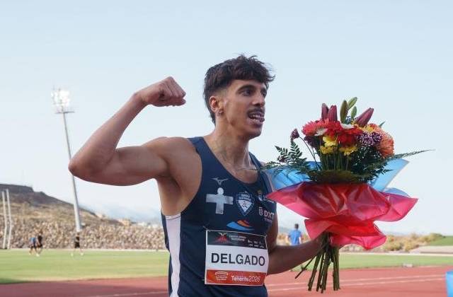 Jesús David Delgado celebra su victoria en Ostrava