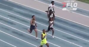 Corre un 100 en 10.99 con 13 años y deja boquiabierto a todo el estadio