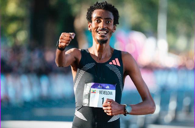 Kejelcha celebra su victoria en Buenos Aires / Medio Maratón Buenos Aires