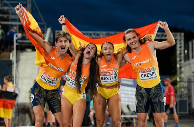 El relevo de 4x100 mixto español, a por otro récord en Budapest